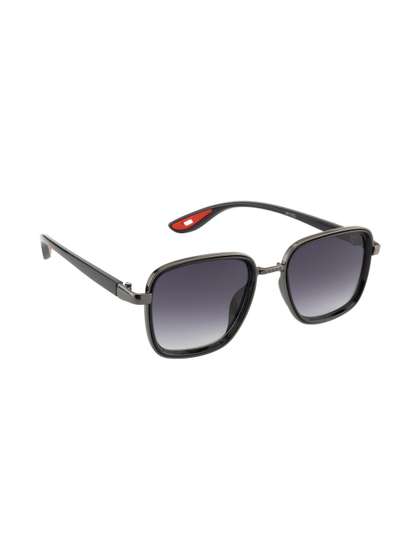Mast & Harbour
                        Unisex Grey Lens & Gunmetal-Toned Square
                        Sunglasses with