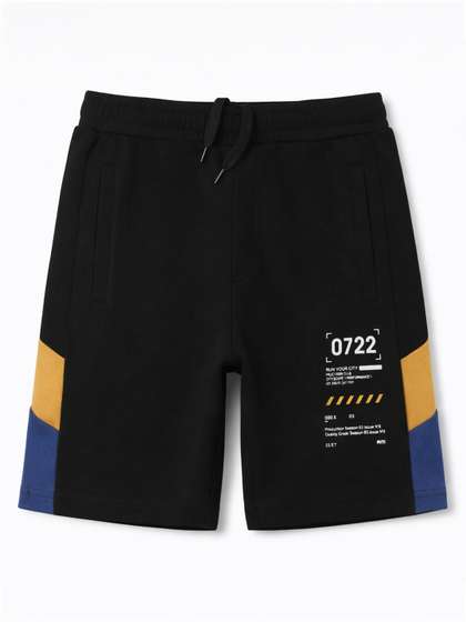 Alan Jones Boys Regular
                    Fit Mid-Rise Shorts
