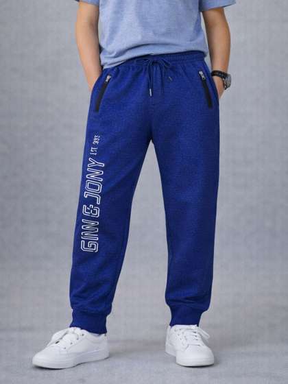Gini and Jony Boys
                    Printed Pure Cotton Joggers