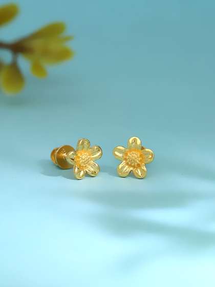 Malabar Gold &
                          Diamonds 22 KT Yellow Gold Earring-2.75g