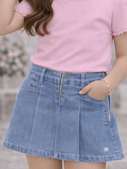 Gini and Jony Girls
                        Flared Above Knee Skirts