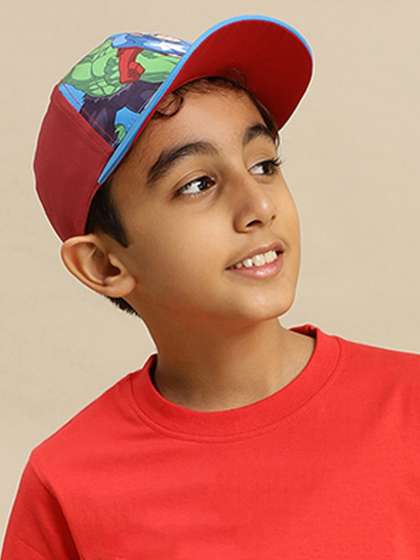 Kids Ville Boys Captain
                    America Printed Baseball Cap