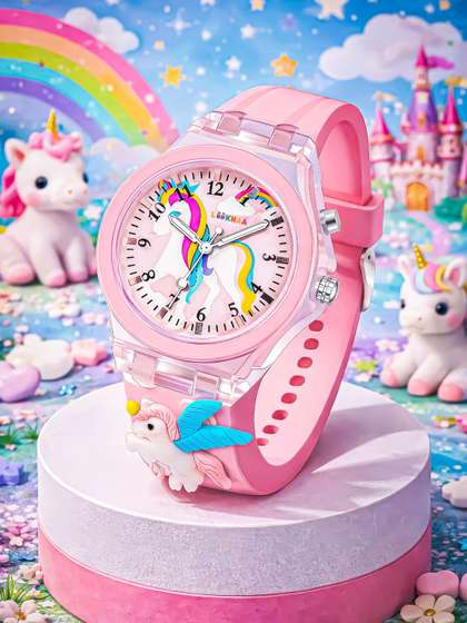 LOOKHAA Girls Dial &
                    Straps Analogue Watch LOOK02_C5_PINK