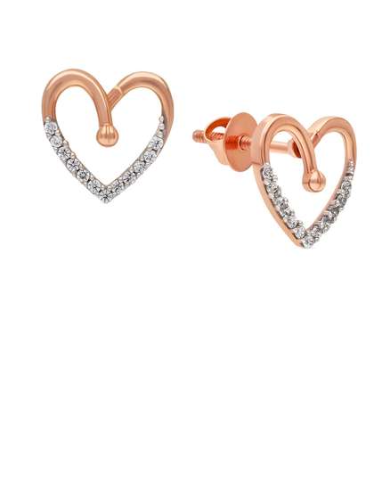 Malabar Gold &
                          Diamonds 18 KT Rose Gold Earring - 1.14g