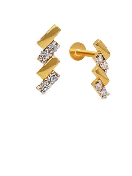Malabar Gold &
                        Diamonds 22 KT Gold Stud Earrings - 1.12 g