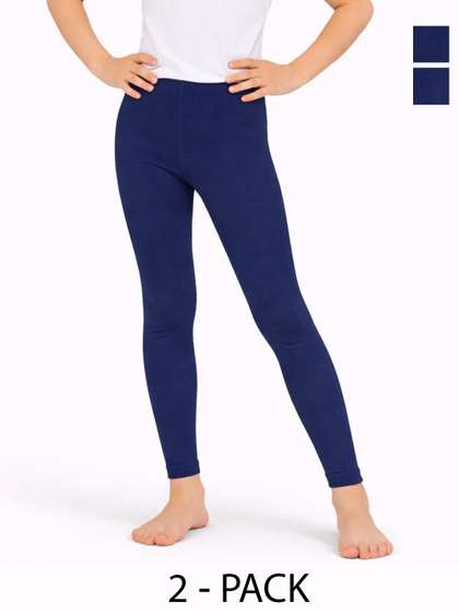 DYCA Girls Pack Of 2
                    Ankle Length Cotton Leggings