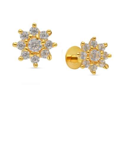 Malabar Gold &
                        Diamonds 22 KT Gold Stud Earrings - 0.74 g