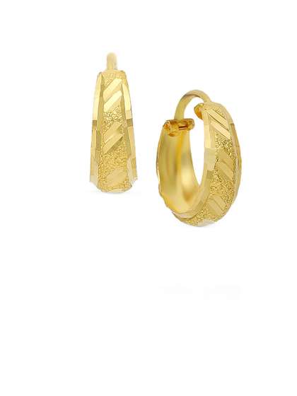 Malabar Gold &
                          Diamonds 22 KT Gold Hoop Earrings - 1.71 g