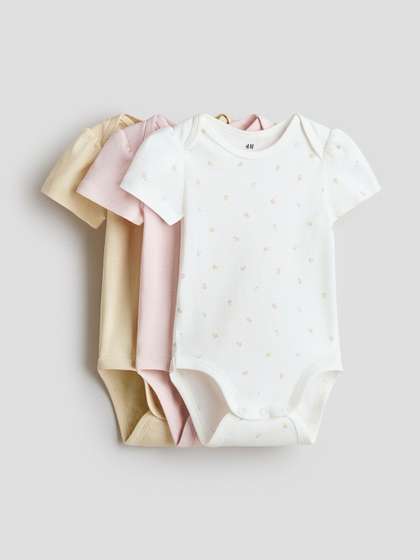 H&M 3-pack
                      Envelope-neck Bodysuits