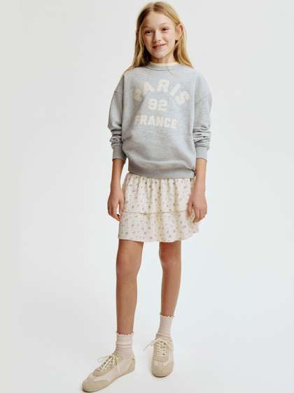 H&M Patterned Tiered
                    Skirt