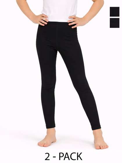 DYCA Girls Pack Of 2
                    Ankle Length Cotton Leggings