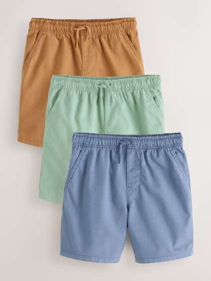 NEXT Boys Pack Of 3 Pure
                    Cotton Shorts