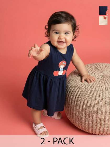Nauti Nati Print A-Line
                    Dress