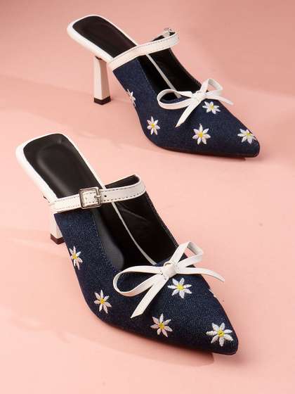 Try Me Stiletto
                        Mules with Bows