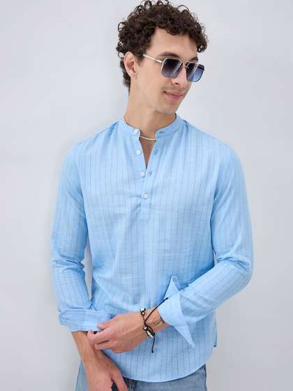 VASTRADO Men Cotton
                        Striped Kurta