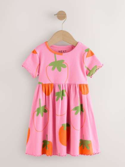 NEXT Girls
                      Conversational Print Fit & Flare Dress