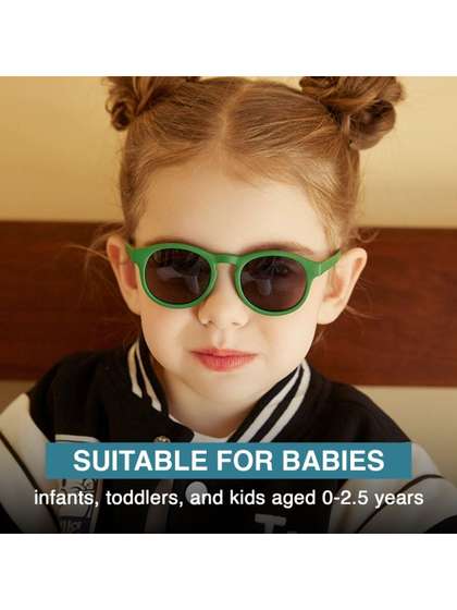 ZIKKU Unisex Kids
                      Black Sunglasses with