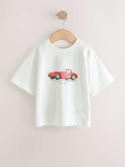 NEXT Boys Printed Pure
                    Cotton T-shirt