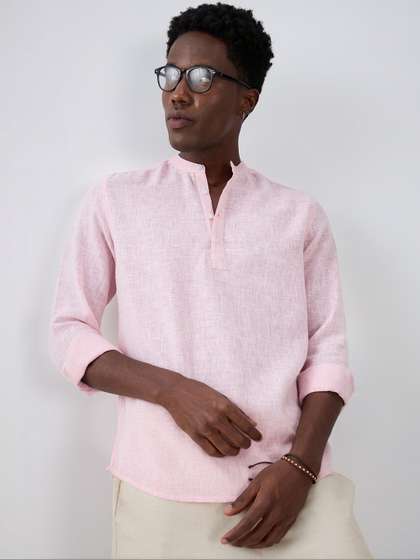 VASTRADO Men Cotton
                        Long Sleeves Kurta