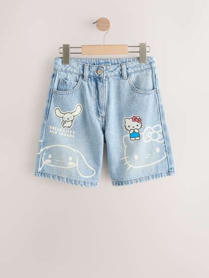 NEXT Girls Hello Kitty Denim Shorts