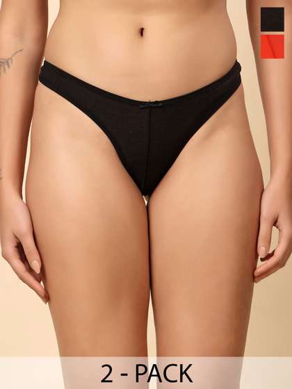 HRX by Hrithik
                        Roshan Women Pack Of 2 Anti Microbial Thongs
