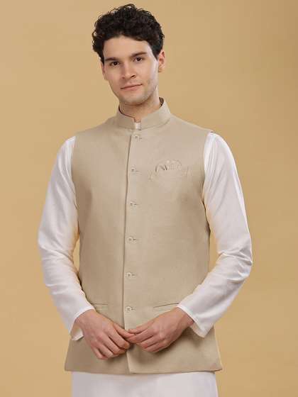 Anouk Men Woven
                        Nehru Jackets