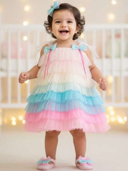 MANY FROCKS & Knee Length  Girls Party Dress