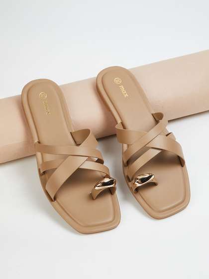 max PU Open Toe
                        Flats