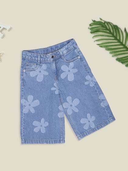 Pantaloons Junior Girls Relaxed Fit Denim Shorts