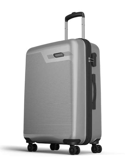 Aristocrat Axis
                        Silver Large Hard Luggage 76cm Check-in Trolley
                        Bag With 8 Wheels