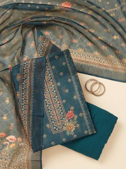 Koskii Women Printed
                        Unstitched Dress Material