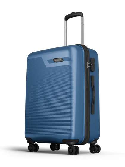 Aristocrat Axis Blue
                        Medium Hard Luggage 66cm Check-in Trolley Bag
                        with 8 Wheels
