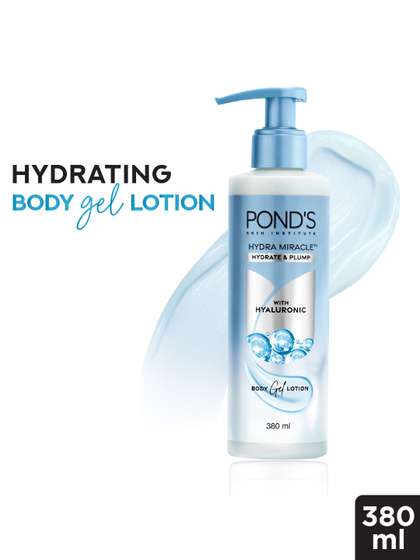 Ponds Hydra Miracle
                        Hydrate & Plump Body Gel Lotion With
                        Hyaluronic Acid - 380ml