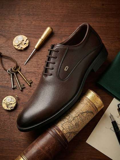 House of Pataudi
                        Round Toe Lace-Ups Formal Derbys