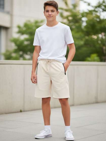 V-Mart Boys Cotton
                    Interlock Bermuda Shorts