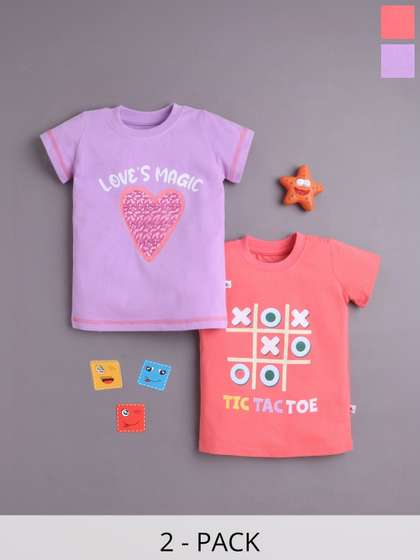 BUMZEE Girls Cotton
                    Tshirts