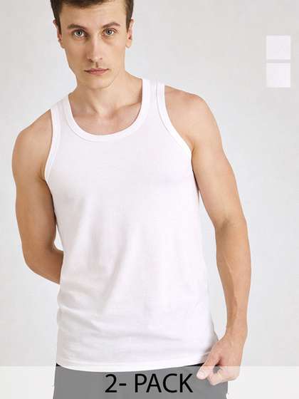 Pepe Jeans Men Pack
                        of 2 Innerwear Vests 8904311302193