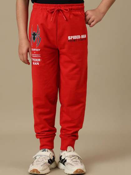 Kids Ville Boys
                    Spider-man Regular Fit Graphic Print Joggers