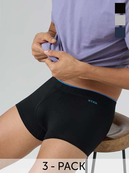 XYXX Men Pack Of 3
                        Uno IntelliSoft Antimicrobial Micro Modal Trunks
                        XYTRNK3PCKN509