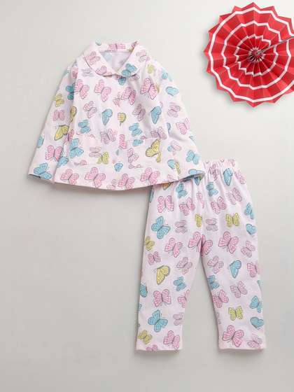 BUMZEE Girls Printed
                      Night suit