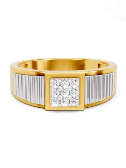 SPARQ Men 925
                        Sterling Silver Diamond-Studded Finger Ring -
                        4.16 g