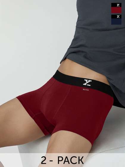XYXX Men Pack of 2
                          Aero Super Combed Cotton Trunks
                          XYTRNK2PCKN408