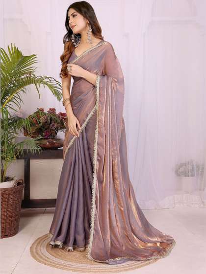 Sangria Woven Design
                        Tissue Sarees