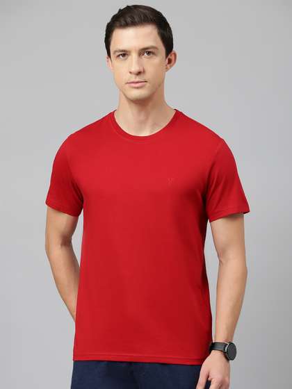 Van Heusen Men
                          Cotton Crew Neck Solid Short Sleeves Soft
                          Breathable Lounge Tshirt