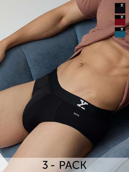 XYXX Pack Of 3 Men
                        Aero Super Combed Cotton Briefs XYBRF3PCKN517