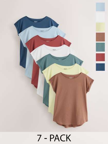 NEXT Pack Of 7 Pure
                        Cotton T-shirt