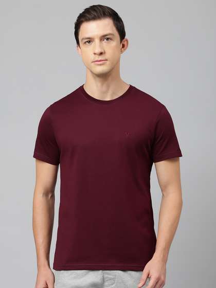 Van Heusen Men
                        Cotton Crew Neck Solid Short Sleeves Soft
                        Breathable Lounge Tshirt