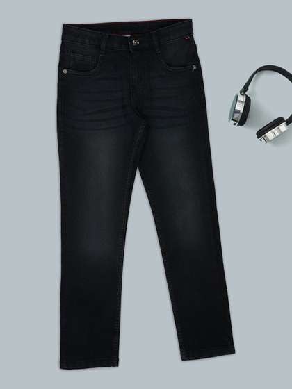 Pantaloons Junior Black
                    Washed Jeans