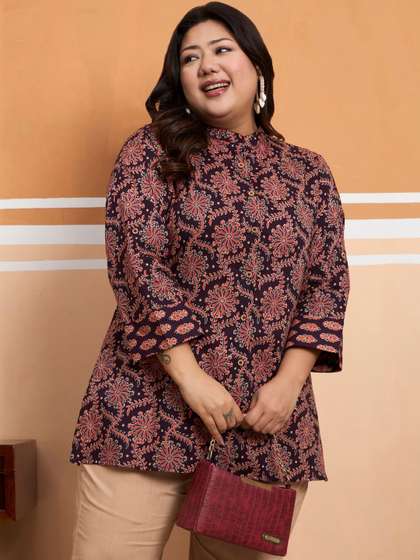 Tissu Botanical
                          Printed Pure Cotton Kurti