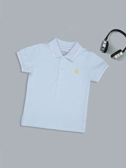 Pantaloons Baby Boys
                    Solid Cotton Polo Collar T-shirt